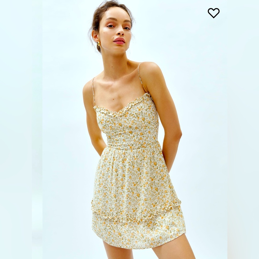 NWT Reformation Marin mini dress in lima